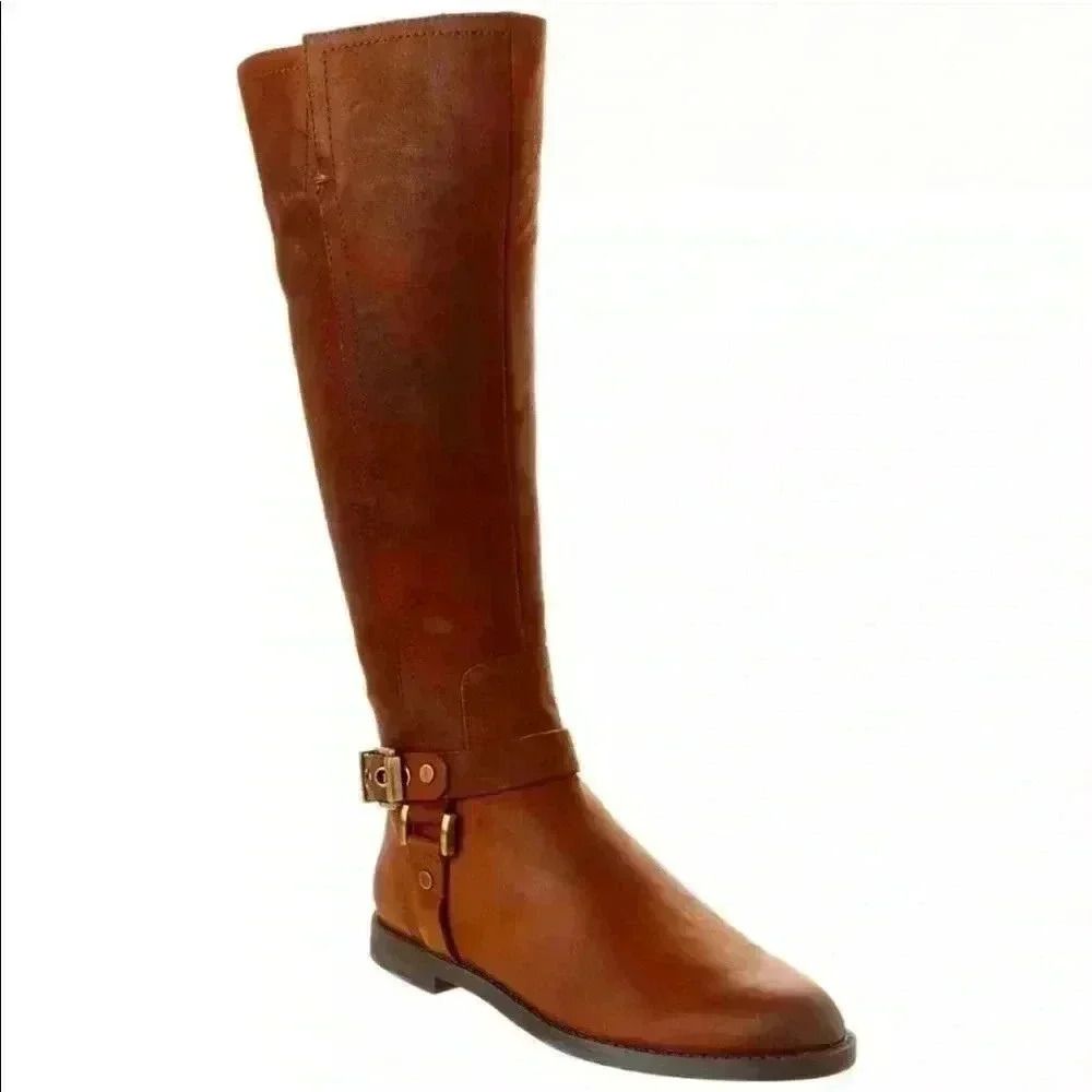 Franco Sarto Leather Riding Boots Shoes Sz 9